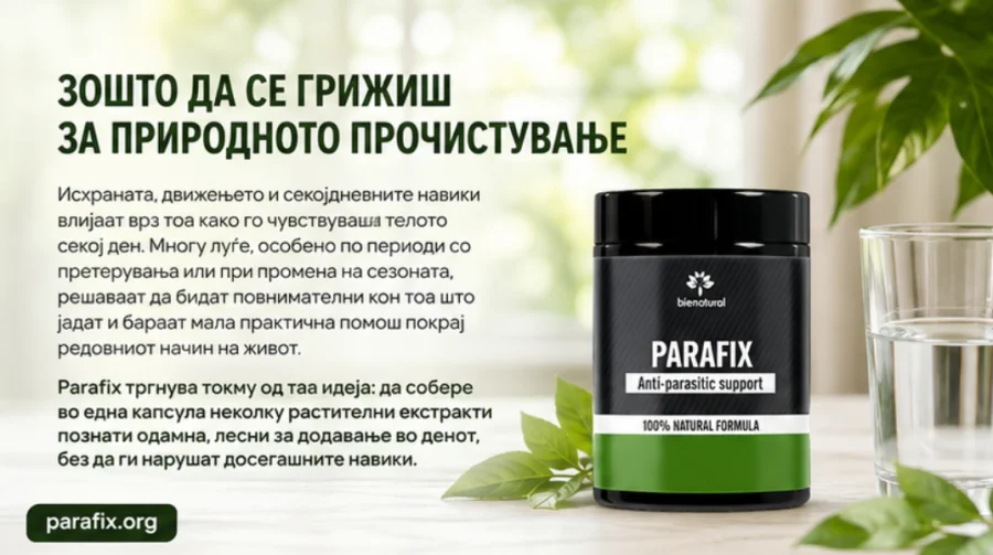 Parafix — природно прочистување и внимателен начин на живот
